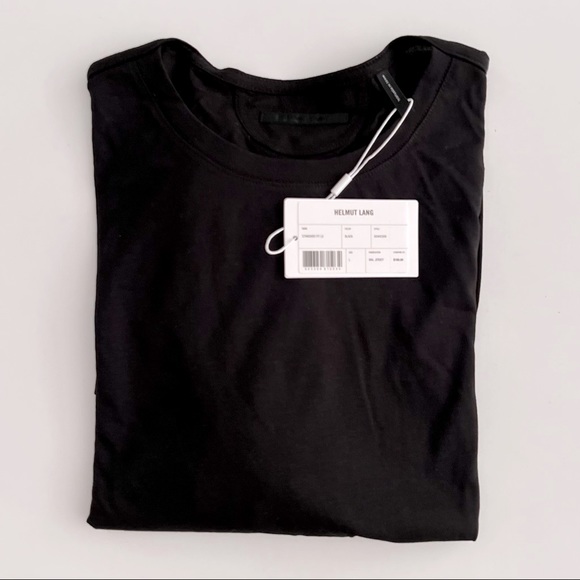 NWT - Helmut Lang Finest Standard Long Sleeve Tee in Black - Size XL - Picture 4 of 4